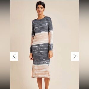 Anthropologie Dolan Trina Tie Dye Midi Dress BRAND NEW Size XS Retail $138